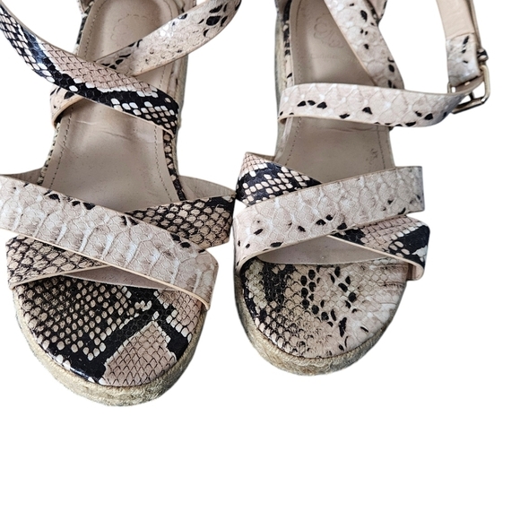 Christian LaCroix Snake Print Platform Espadrile Sandals size 9 - Picture 5 of 8